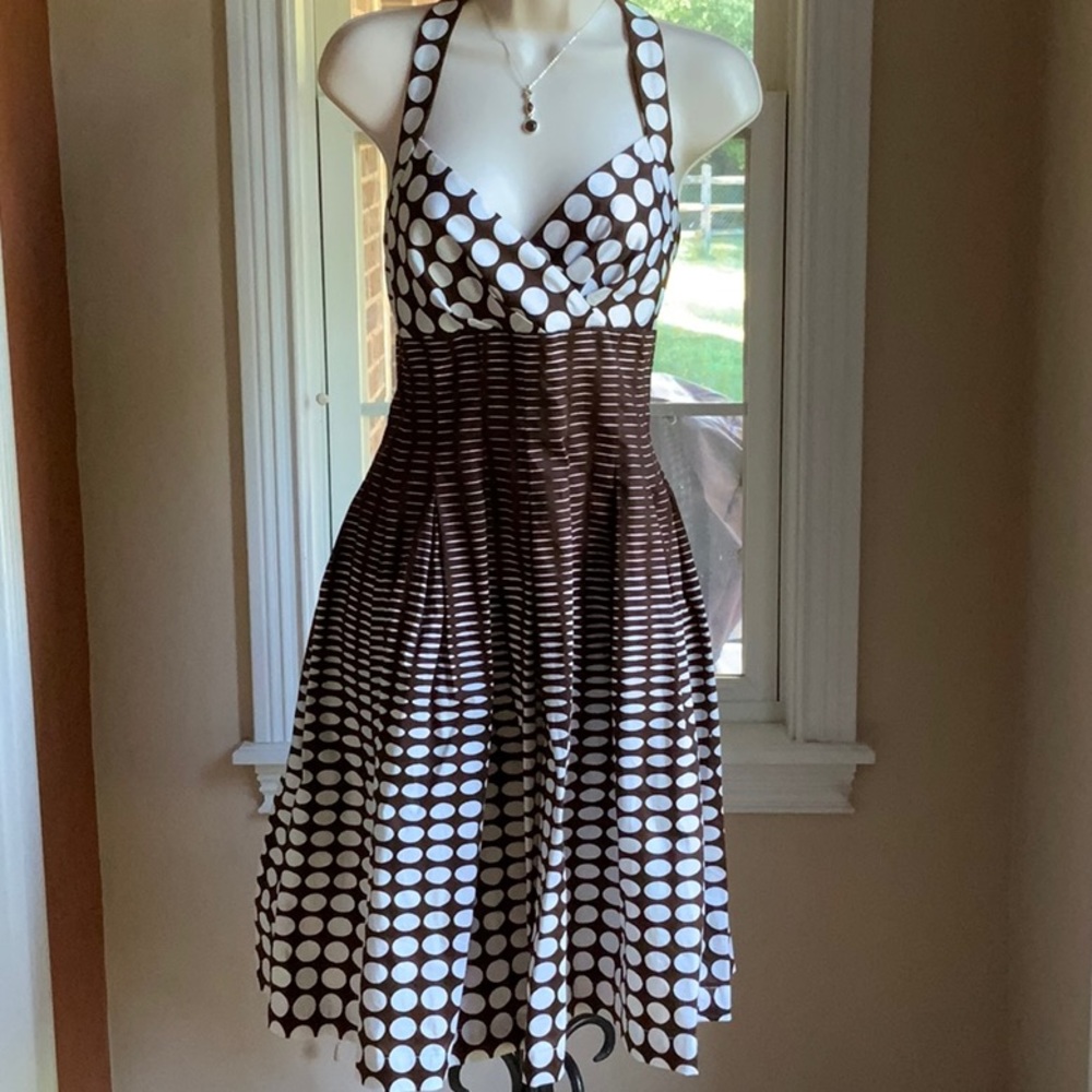 Rockabilly Polka Dot A-Line Dress